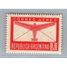 ARGENTINA 1942 GJ 861a ESTAMPILLA CON VARIEDAD CATALOGADA NUEVA MINT U$ 20